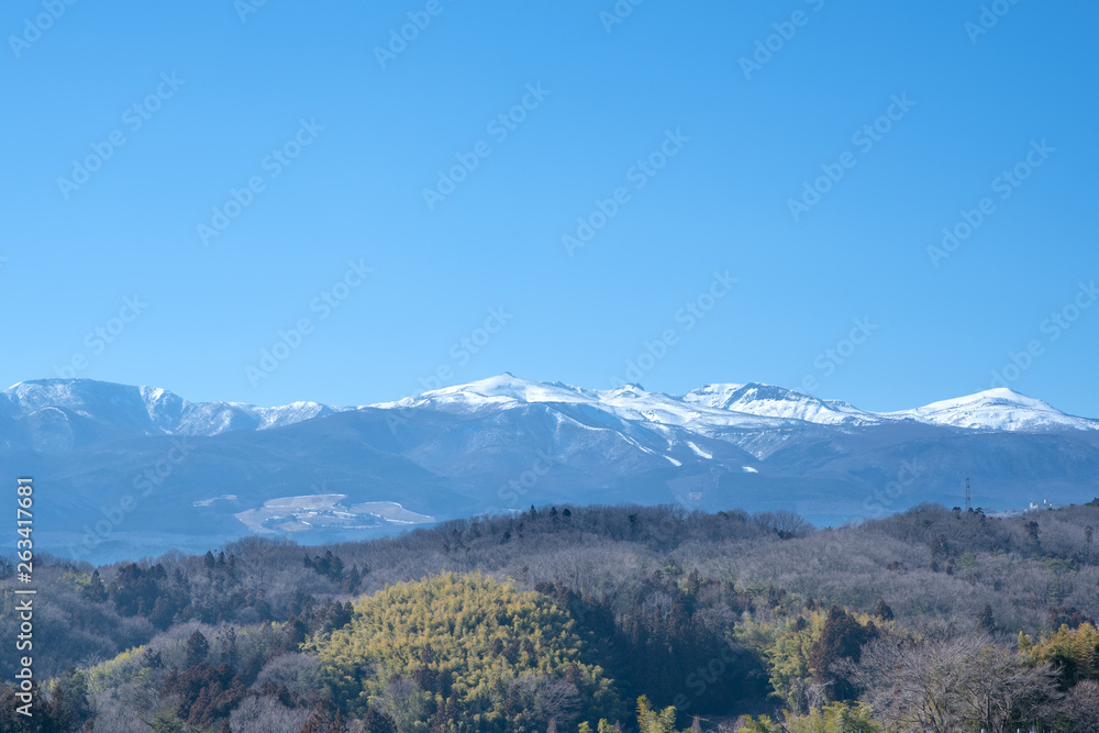 雪景色の安達太良山