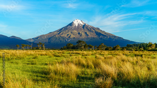 cone volcano mount taranaki, new zealand 3