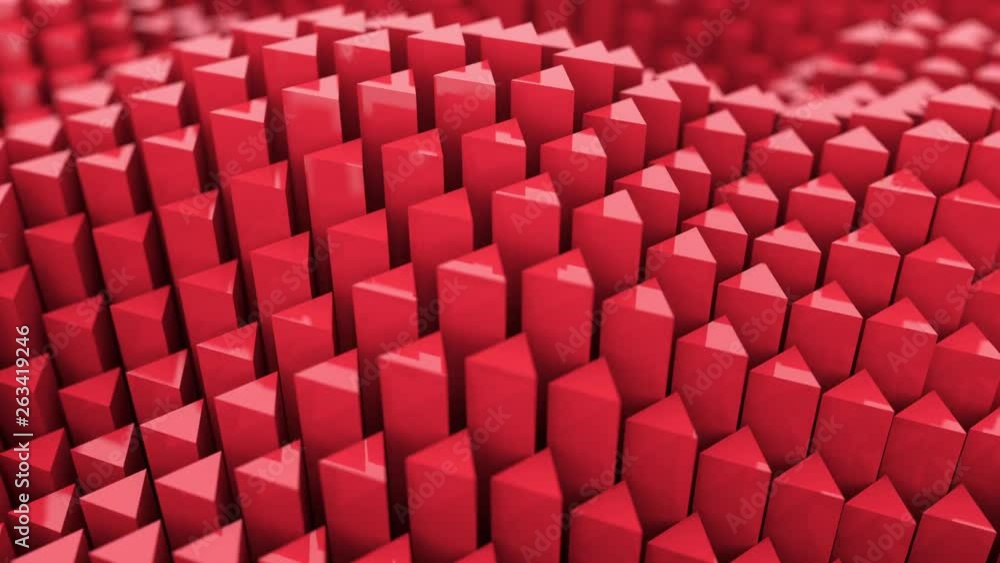 Abstract 3D triangle waves background animation. Creative shapes objects 4k looping footage. Set of 7 different colors. Abstract 3D triangle waves background animation. Creative shapes objects 4k looping footage. Set of 7 different colors.