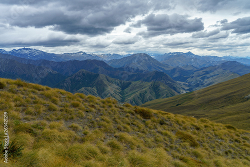 hiking the ben lomond track in the mountains at queenstown, otago, new zealand 35