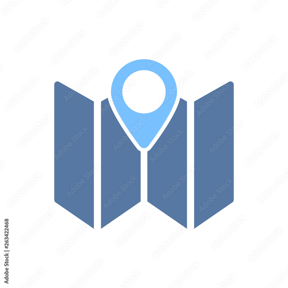 Simple Illustration of GPS Location Icon Simple Illustration of GPS Location Icon