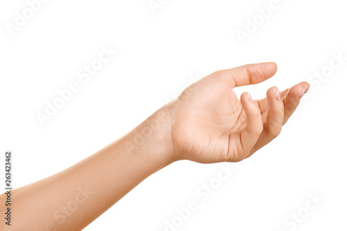 Female hand gestured.
