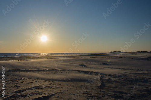 Wattenmeer Nordsee Amrum Abenddämmerung