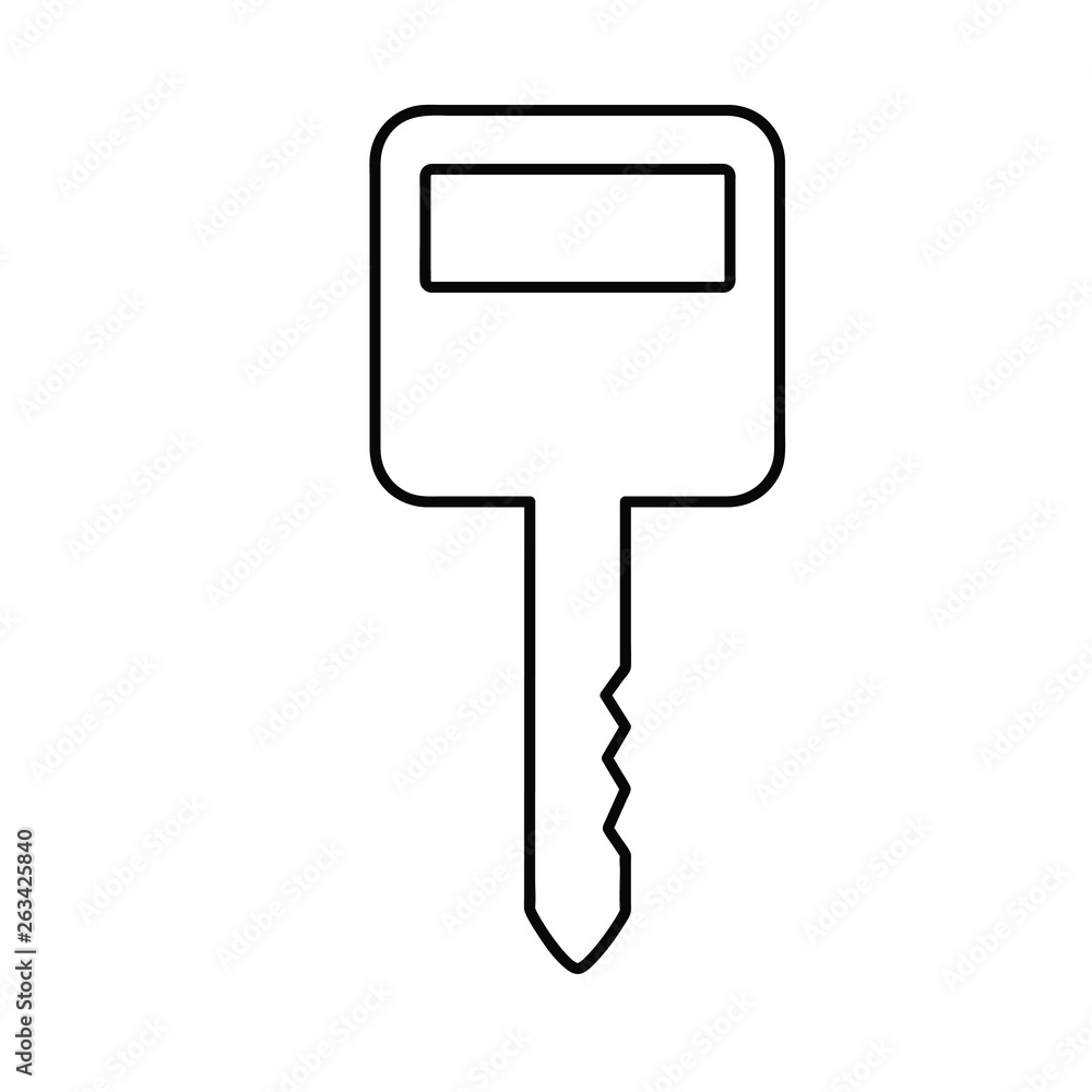Old key outline icon. linear style sign for mobile concept and web design. Key simple line vector icon. Password symbol Old key outline icon. linear style sign for mobile concept and web design. Key simple line vector icon. Password symbol