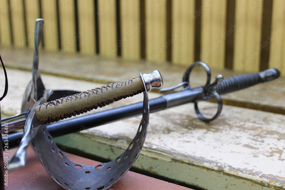 photo bladed weapons.several swords for artistic fencing.made of metal.Garda is beautiful and the blade.it's a kind of sword. photo bladed weapons.several swords for artistic fencing.made of metal.Garda is beautiful and the blade.it's a kind of sword.