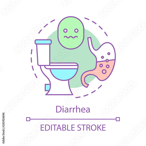 Diarrhea concept icon