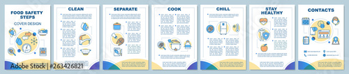 Food safety brochure template layout