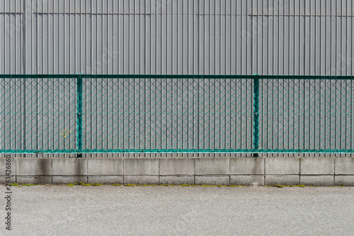 Wallpaper Mural street wall background ,Industrial background, empty grunge urban street with warehouse brick wall Torontodigital.ca