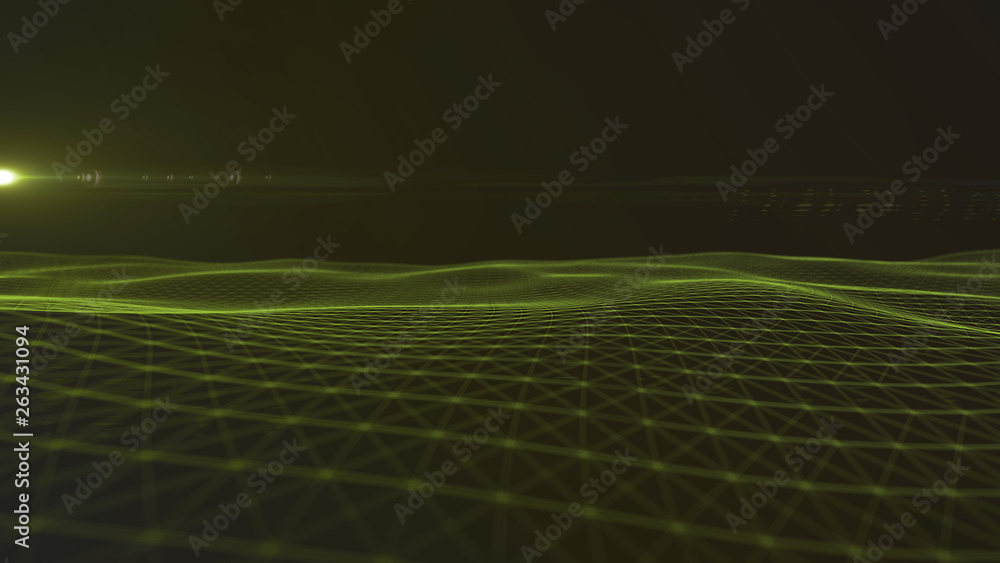 Obraz premium digital background Abstract polygonal space background with connecting lines Connection structure.HUD Science background. Futuristic polygonal background. Wallpaper. Business 