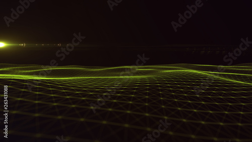 digital  background Abstract polygonal space background with connecting lines Connection structure.HUD  Science background. Futuristic polygonal background. Wallpaper. Business  © Peppygraphics