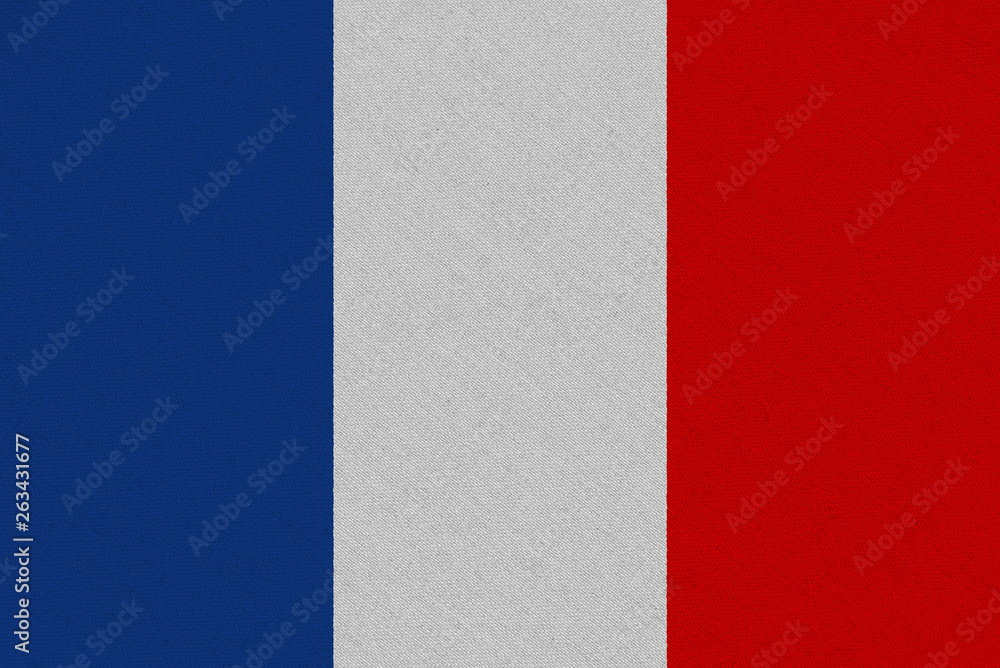 France fabric flag