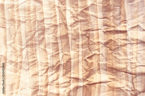 Vintage texture of crumpled paper close up.