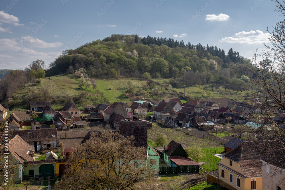 Pueblo medieval de Biertan, Transilvania, Rumania