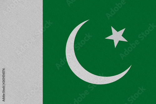 Pakistan fabric flag