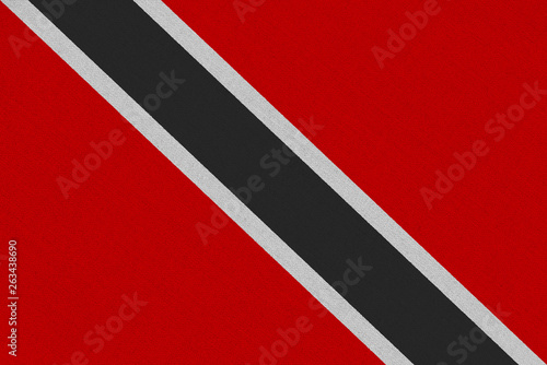 Trinidad and Tobago fabric flag photo