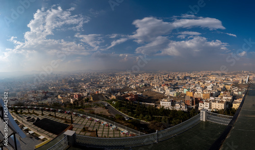 Fototapeta Naklejka Na Ścianę i Meble -  Panoramic view of the city of Abha in western Saudi Arabia