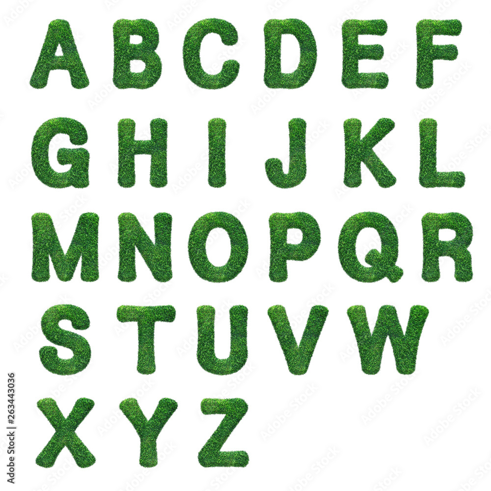 © EZPS - grass alphabet