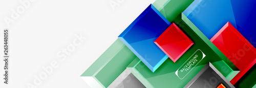 Minimal square banner abstract background