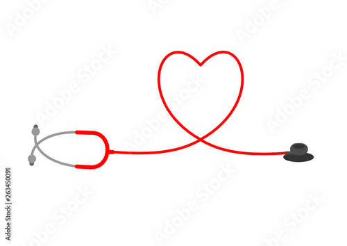 heart and stethoscope