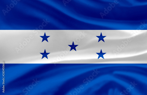 Honduras waving flag illustration.
