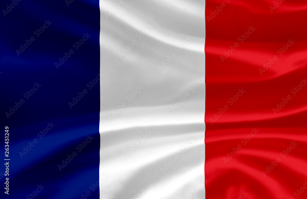 France waving flag illustration.