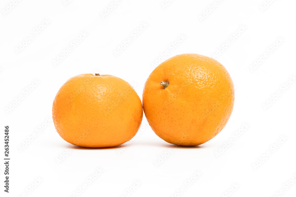 Ripe and fresh orange fruit isolated on white background. Ripe and fresh orange fruit isolated on white background.
