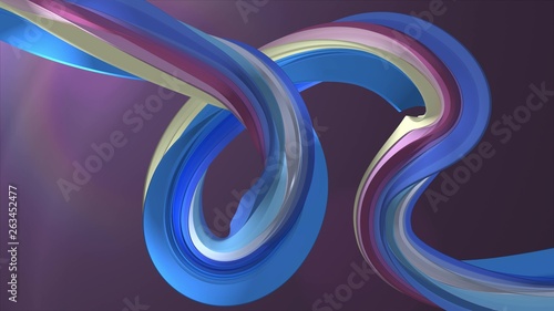 Soft colors 3D rendering curved marshmallow candy abstract shape illustration background new quality universal colorful joyful 4k stock image