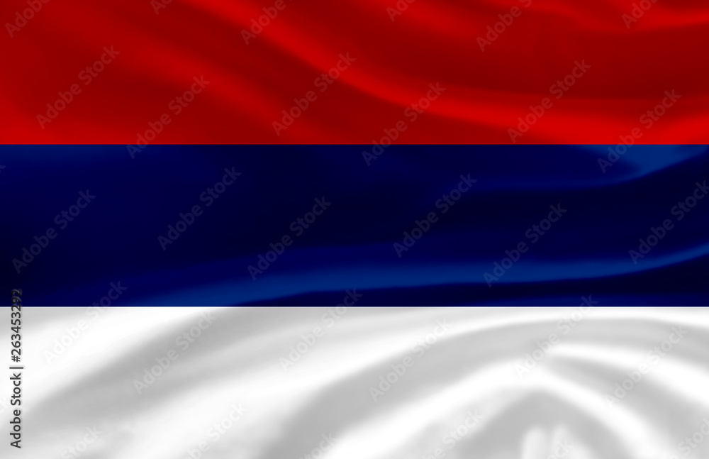 Fototapeta premium Misiones waving flag illustration.