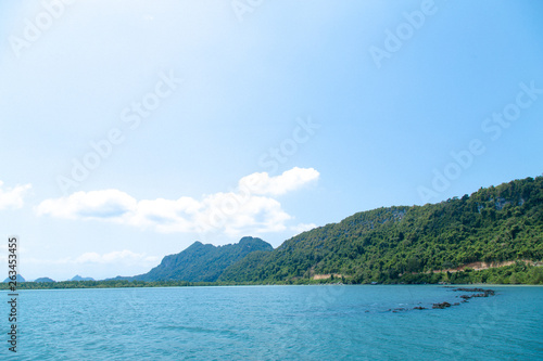 Wallpaper Mural Beach and beautiful sea under the bright sky in summer season. Landscape in early morning. Torontodigital.ca