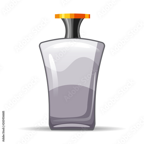Perfume bottls icon vector illustration. Eau de parfum