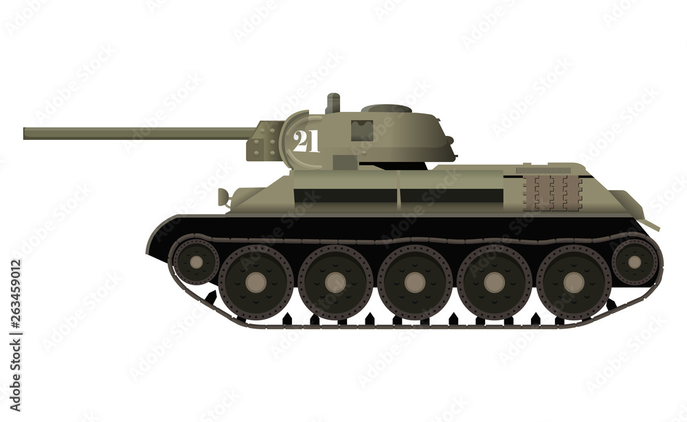 Soviet flat tank battle