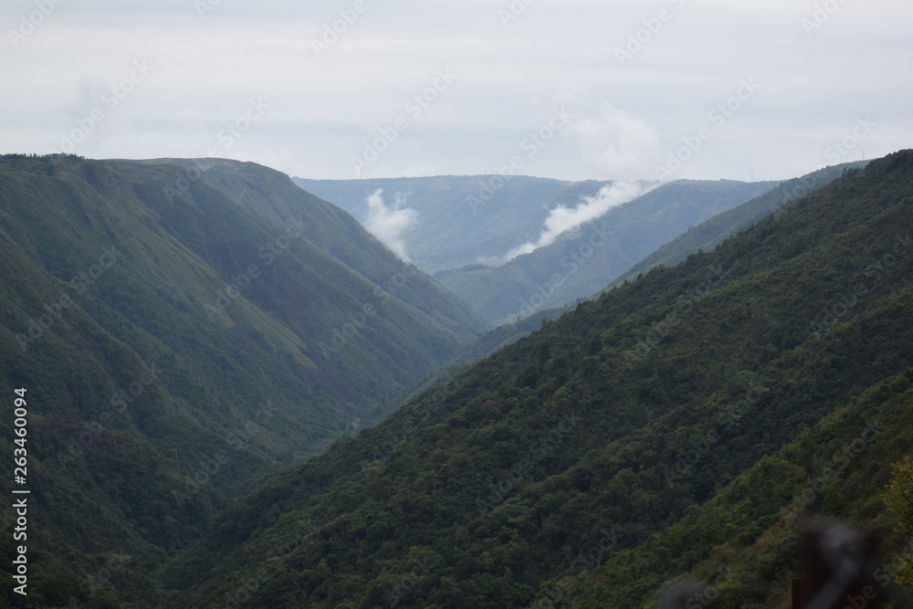 Fototapeta premium Valley and Mountains