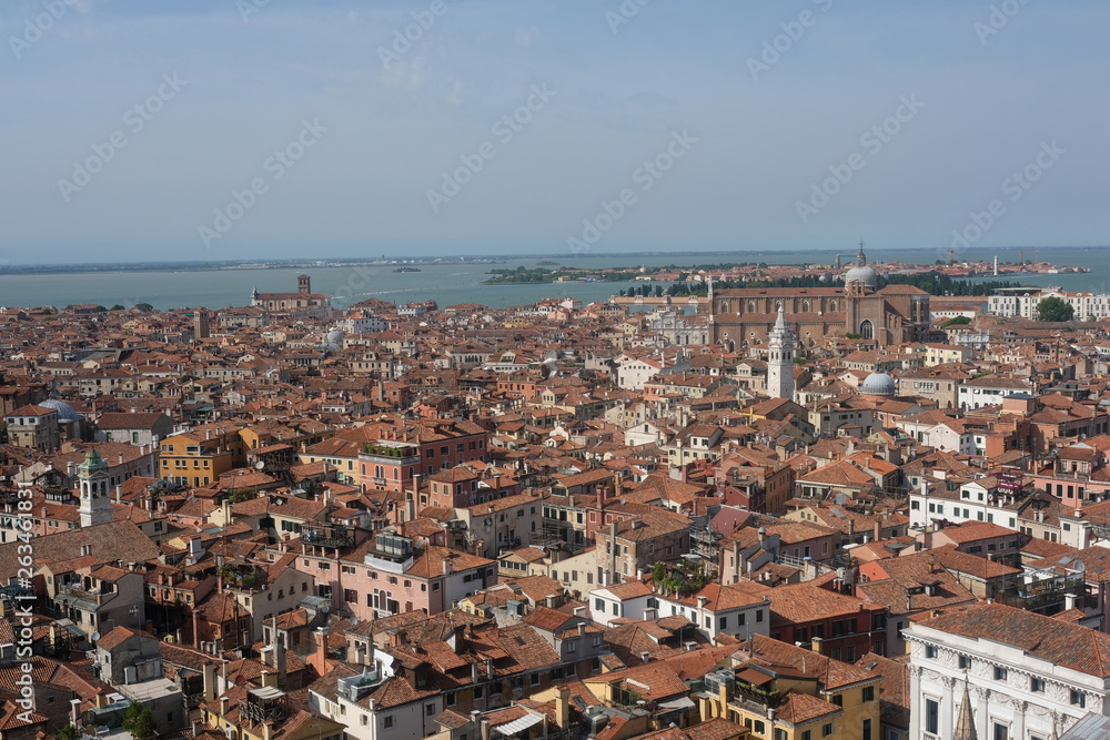 above Venice in Italy