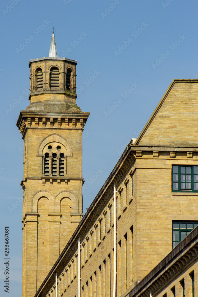 The famous tower of New Mill, Saltaire, based on the campanile of Sta Maria Gloriosa dei  Friari in Venice