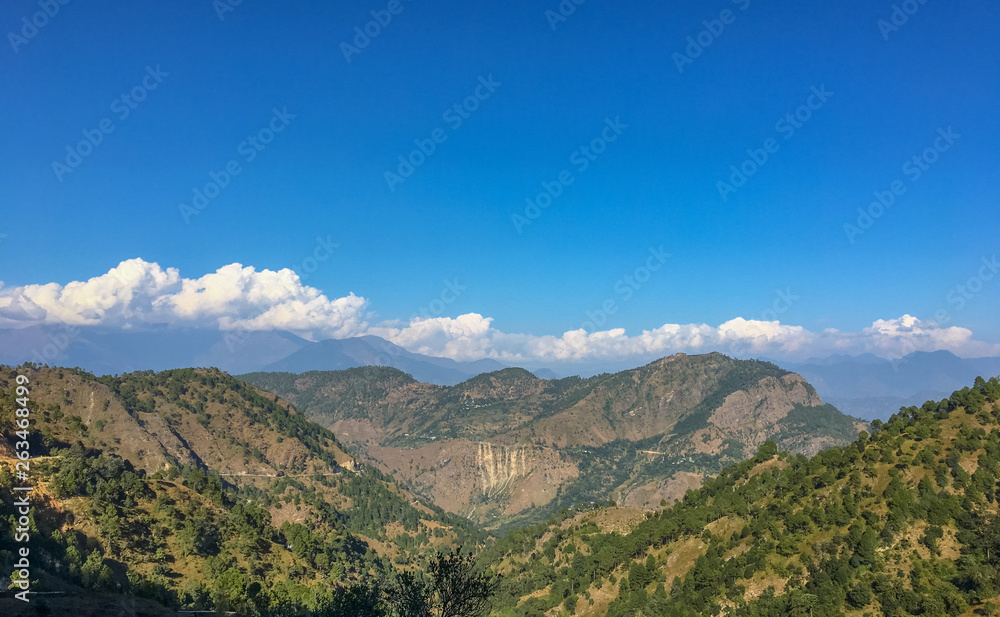 Fototapeta premium mountain landscape with blue sky