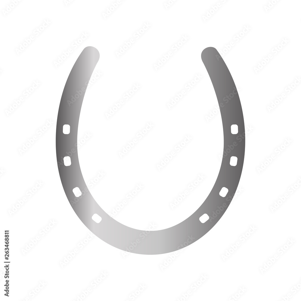 Horse shoe silver icon on background for graphic and web design. Simple vector sign. Internet concept symbol for website button or mobile app. Horse shoe silver icon on background for graphic and web design. Simple vector sign. Internet concept symbol for website button or mobile app.