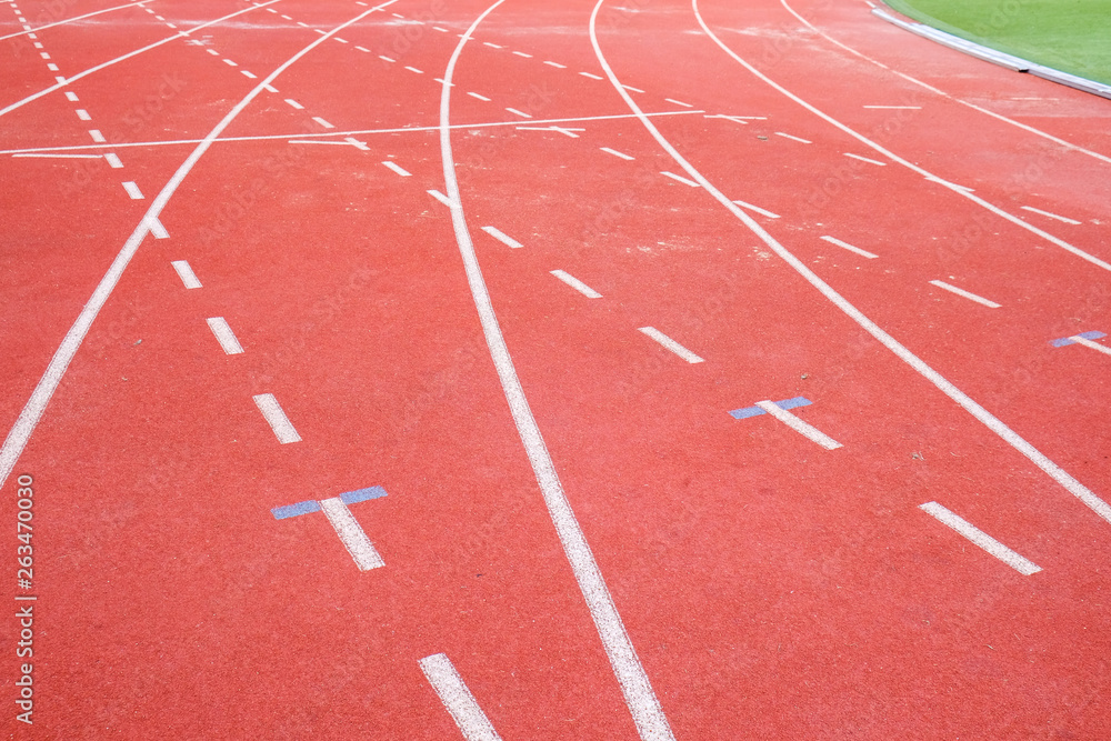 Fototapeta premium Running track texture of sport background