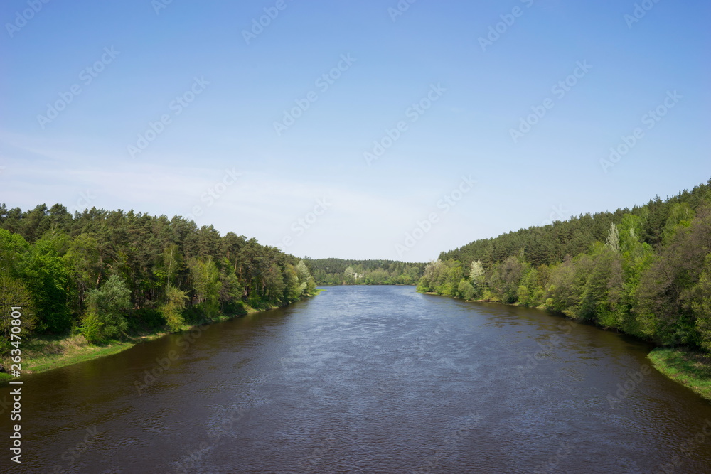 River landscapes of the resort Druskininkai, Lithuania