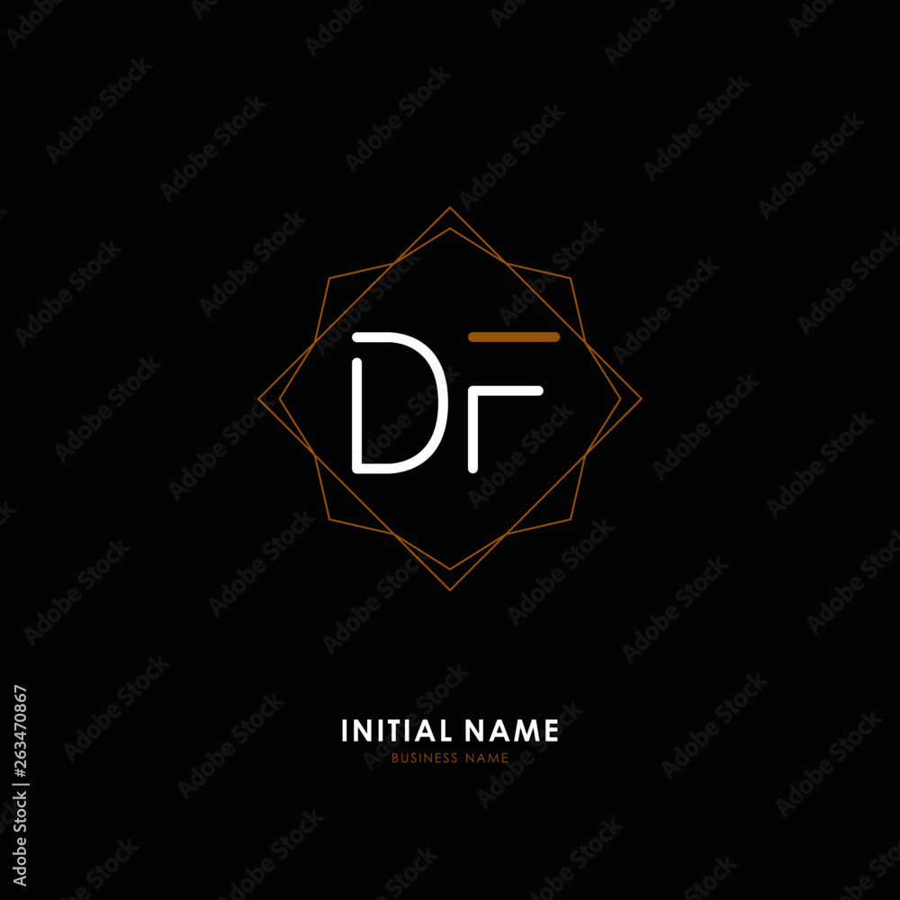 D F DF Initial logo letter with minimalist concept. Vector with scandinavian style logo. D F DF Initial logo letter with minimalist concept. Vector with scandinavian style logo.