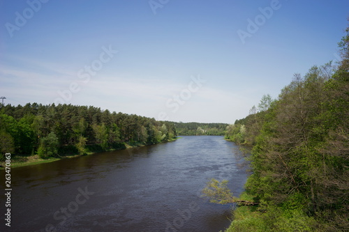 River landscapes of the resort Druskininkai  Lithuania