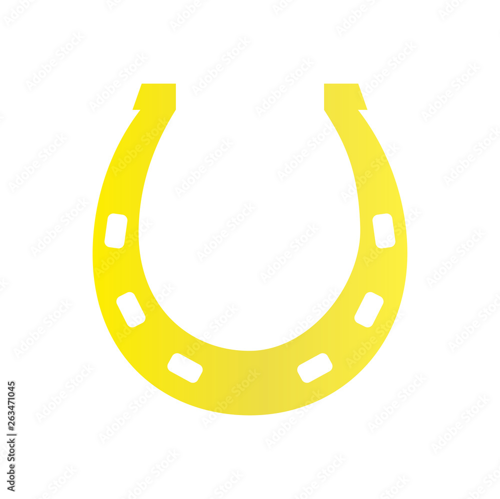 Horse shoe gold icon on background for graphic and web design. Simple vector sign. Internet concept symbol for website button or mobile app. Horse shoe gold icon on background for graphic and web design. Simple vector sign. Internet concept symbol for website button or mobile app.