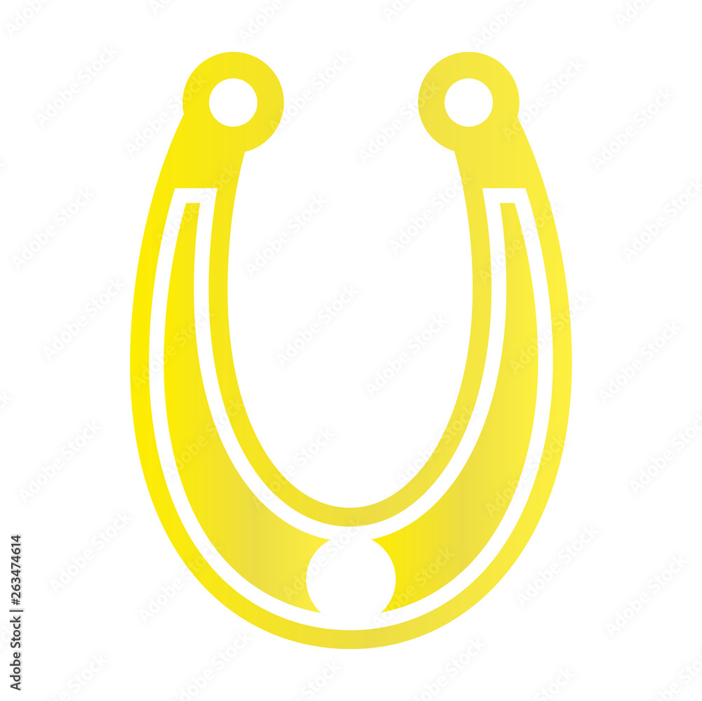 Horse shoe gold icon on background for graphic and web design. Simple vector sign. Internet concept symbol for website button or mobile app. Horse shoe gold icon on background for graphic and web design. Simple vector sign. Internet concept symbol for website button or mobile app.