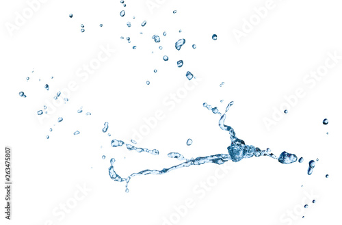 water splash isolated white background