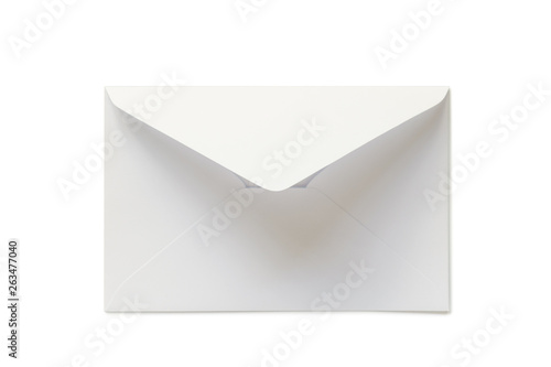 White letter envelope