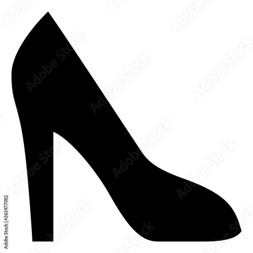 High Heeled Shoe Vector Icon