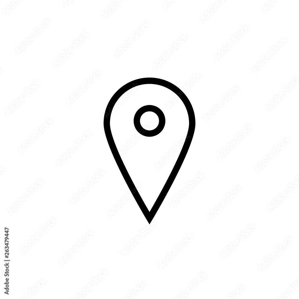 GPS pointer on the map. vector image pointer GPS pointer on the map. vector image pointer