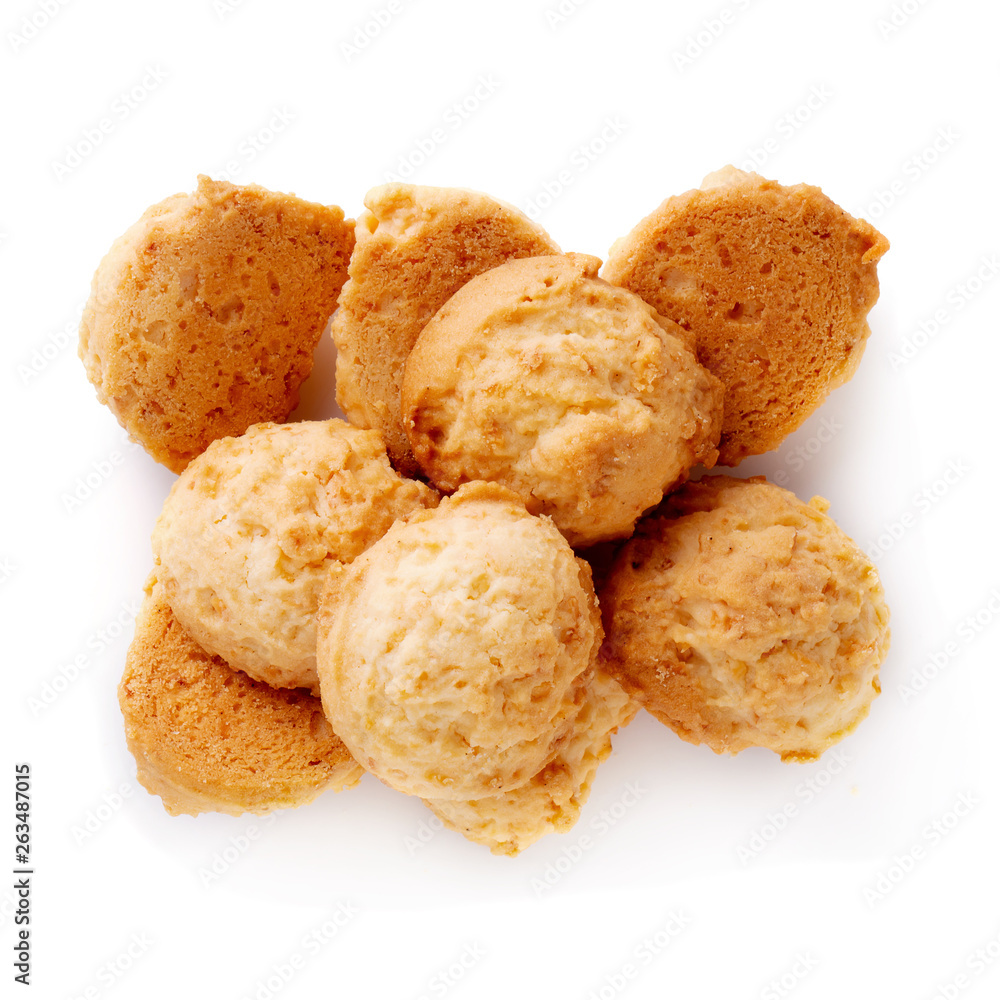 Delicious Coconut cookies isolated over a white background Delicious Coconut cookies isolated over a white background