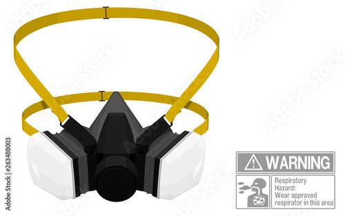 Isolated Respirator on transparent background