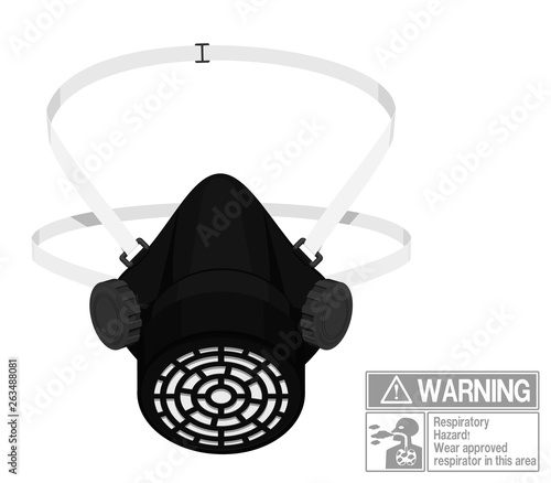 Isolated Respirator on transparent background
