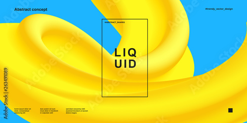 Trendy design template with fluid and liquid shapes. Abstract gradient backgrounds. Applicable for covers, websites, flyers, presentations, banners. Vector illustration. Eps10